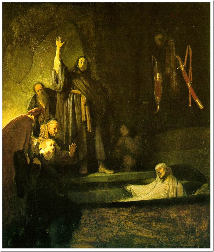 Rembrandt, the Raising of Lazarus